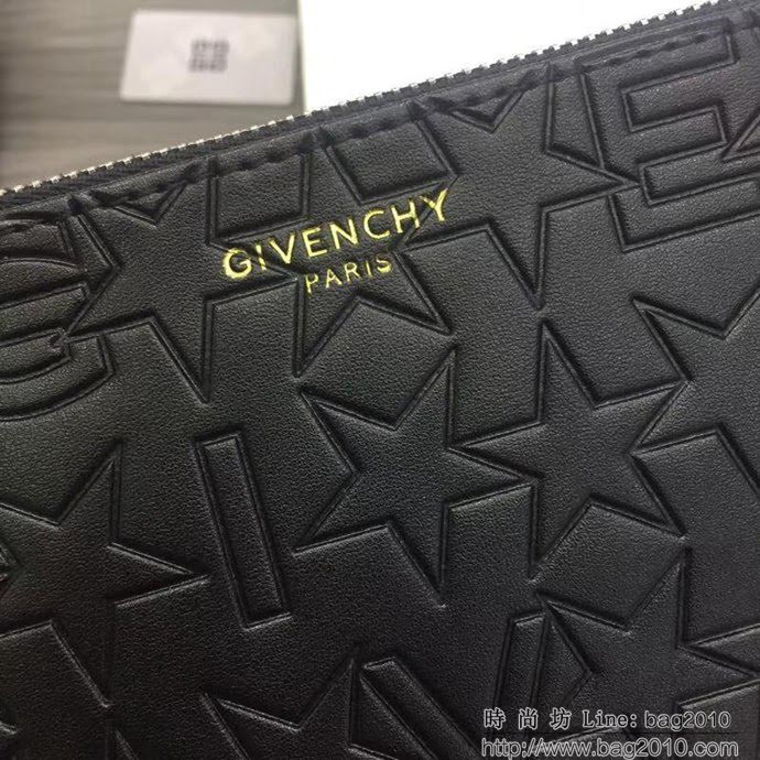 GlVENCHY紀梵希 2018最新 熱賣款式 專櫃品質 頂級進口牛皮 原版五金 拉鏈手包 091888  tsg1092